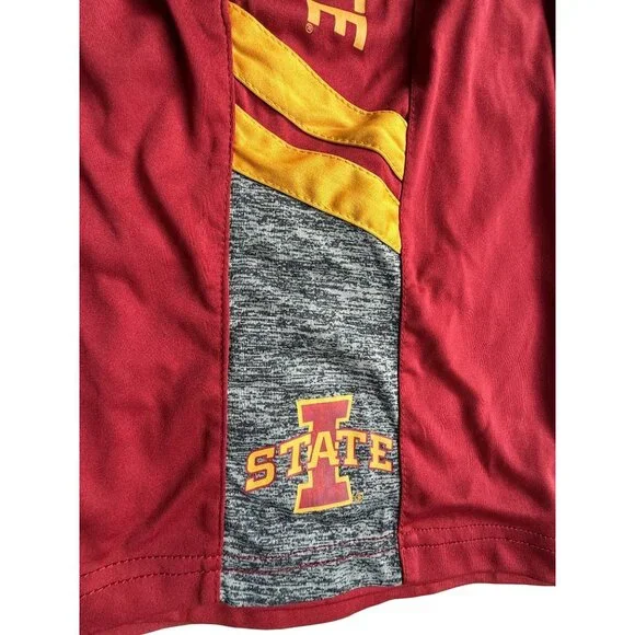Iowa State Cyclones Red & Gray Athletic Basketball Shorts Mens Small Colosseum - Picture 9 of 16
